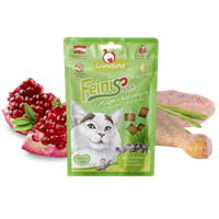 Feinis KatzenSnack Geflügel und Katzengras 50g