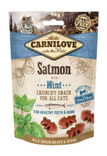 Lade das Bild in den Galerie-Viewer, Carnilove Cat Crunchy Snack Lachs Minze 50g
